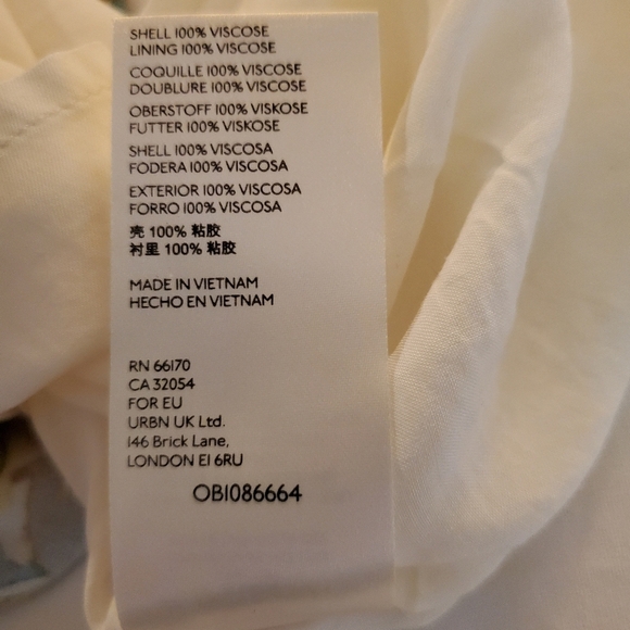 Free People Womans Size 0 Fit & Flare Short Floral Dress Yellow w/Rutched Sleeve - Picture 13 of 13